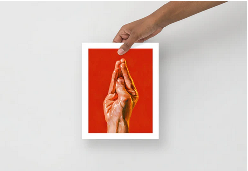fisting hand wall